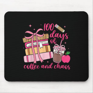 Tapis De Souris 100E Jour D'Enseignants 100 Jours De Café Ch