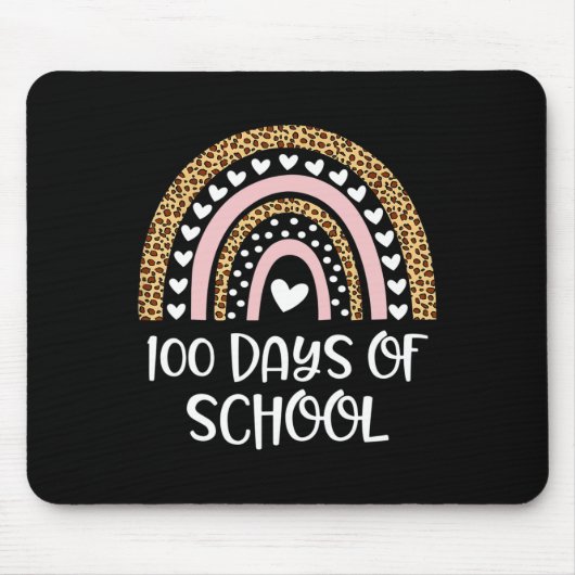 Tapis De Souris 100e Jour D'Enseignants 100 Jours Pluie Plus Intel (Devant)