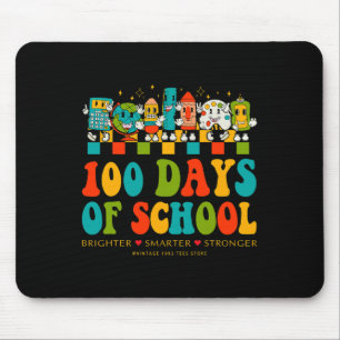 Tapis De Souris 100e Jour D'Enseignants Scolaires Plus Intelligent