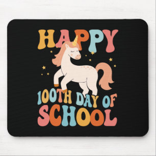 Tapis De Souris 100ème Jour De L'École Unicorne Enseignants Enfant