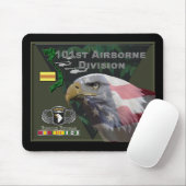 Tapis De Souris 101st Airborne Division Vietnam Veteran (Avec souris)