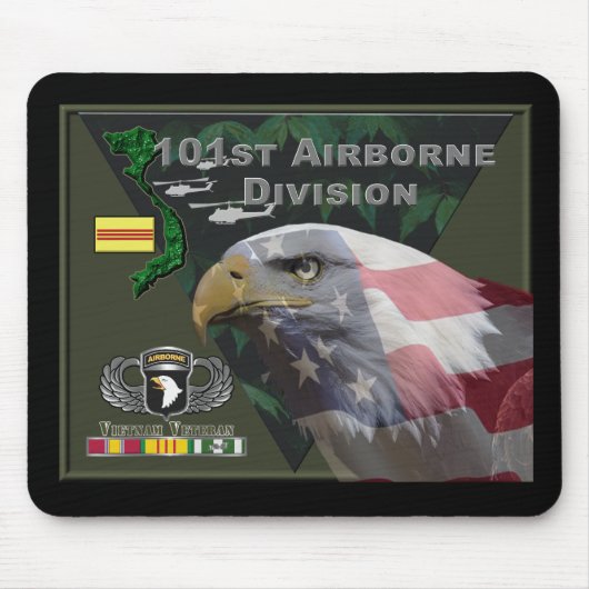 Tapis De Souris 101st Airborne Division Vietnam Veteran (Devant)