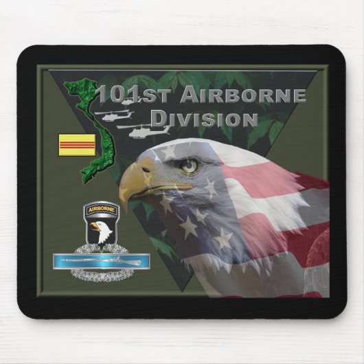 Tapis De Souris 101st Airborne Division Vietnam Veteran (Devant)