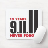 Tapis De Souris 10 ans anniversaire 11 septembre Mousepad (Avec souris)