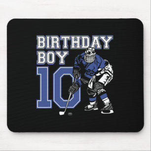 Tapis De Souris 10 ans de hockey sur glace Thème Anniversaire 10e