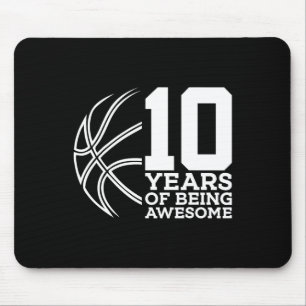 TAPIS DE SOURIS 10 ANS D'ÊTRE UN BASKETBALL IMPRENABLE 10E ANNIVER