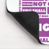 Tapis De Souris 10 Commandements Mousepad (Coin)