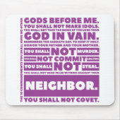 Tapis De Souris 10 Commandements Mousepad (Devant)