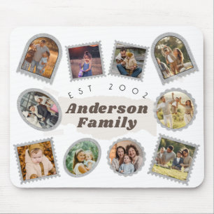 Tapis De Souris 10 Dix Photo Moderne Élégant Collage Famille Amour