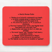 Tapis De Souris 10 faits vraiment étranges (Devant)