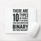 Tapis De Souris 10 Types de personnes dans ce monde Ceux qui ont l (Avec souris)