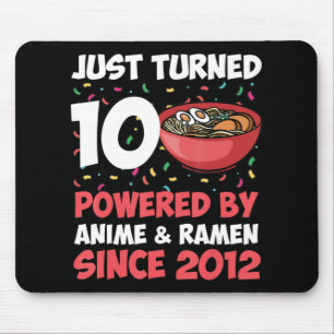 Tapis De Souris 10e anniversaire Kawaii Anime Ramen 10 ans fille