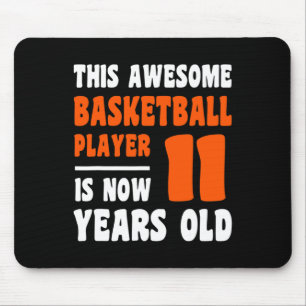 Tapis De Souris 11 ans Joyeux 11e anniversaire Basketball 11e Bi