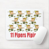 Tapis De Souris 11 joueurs de pipeau sifflant Mousepads (Avec souris)