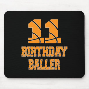 Tapis De Souris 11e anniversaire Baller Boy 11 ans Basketball T