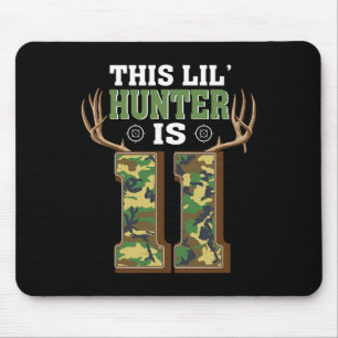 Tapis De Souris 11e anniversaire Chasse aux cerfs 11 ans Chasseur
