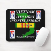 Tapis De Souris 11e Light Inf Vietnam Mousepad 2/b (Avec souris)