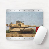 Tapis De Souris 11ème réservoir moderne d'ACR M1 Abrams (Avec souris)