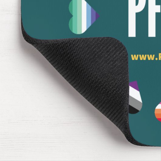 Tapis De Souris 12 Coeurs Cercle PFLAG Mousepad (Coin)