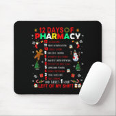 Tapis De Souris 12 Days Of Pharmacy Funny Christmas Pharmacist Tec (Avec souris)