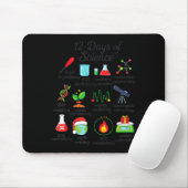 Tapis De Souris 12 Days Of Science Funny Science Teacher Christmas (Avec souris)