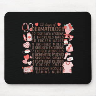 Tapis De Souris 12 Jours de Saint-Valentin de dermatologie Dermato