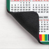 Tapis De Souris 12 mois calendrier de l'année 2025 (Coin)
