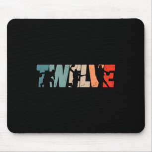 Tapis De Souris 12e anniversaire Retro Basketball 12 ans Boy Gi