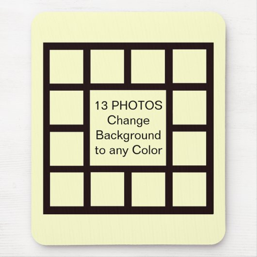 Tapis De Souris 13 Inserts photo FAITES-LE VOUS-MÊME ~ Mousepad (Devant)