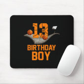 Tapis De Souris 13e anniversaire de basket-ball Jersey 13 ans Boy  (Avec souris)