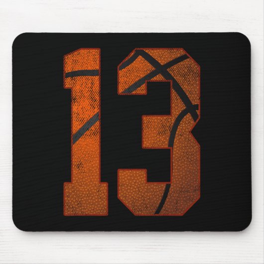 Tapis De Souris 13e fête d'anniversaire Treize 13 ans Bysketbyl (Devant)