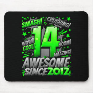 Tapis De Souris 14 ans pour garçons 14e anniversaire garçon 14 ans