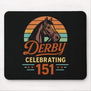 Tapis De Souris 151e Journée du Derby de course de chevaux célébra