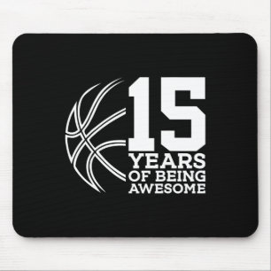 TAPIS DE SOURIS 15 ANS D'ÊTRE UN BASKETBALL IMPRENABLE 15E ANNIVER