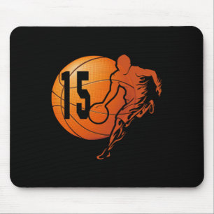 Tapis De Souris 15e anniversaire Amusant Basketball Lover 15 ans G