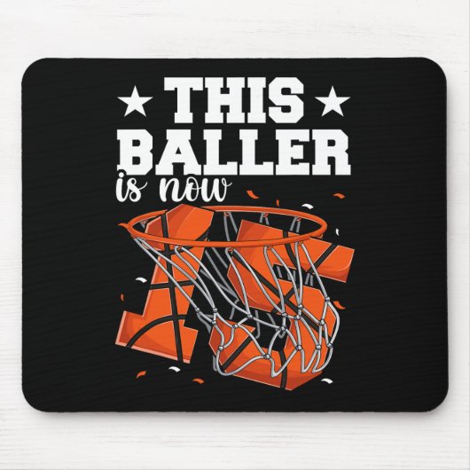 Tapis De Souris 15e anniversaire garçons de basket-ball (Devant)