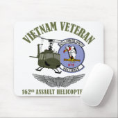 Tapis De Souris 162nd AHC avec les ailes et l'hélicoptère UH-1 (Avec souris)