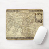 Tapis De Souris 1700 ANTIQUE CARTE MONDIALE Mousepad (Avec souris)