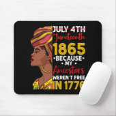 Tapis De Souris 1776 : Mon ancêtre n'était pas libre 1776 (Avec souris)