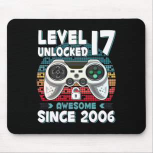 Tapis De Souris 17ans Anniversaire Fils Garçon Amusant Joueur 17èm