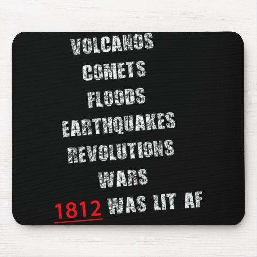 Tapis De Souris 1812 America War New Madrid Earthquake Comet Mud F (Devant)