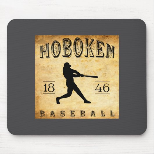 Tapis De Souris 1846 Hoboken New Jersey Baseball (Devant)