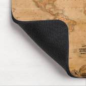 Tapis De Souris 1847 ANTIQUE CARTE MONDIALE Mousepad (Coin)