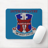 TAPIS DE SOURIS 187TH INFANTERIE RAKKASANS MOUSEPAD (Avec souris)