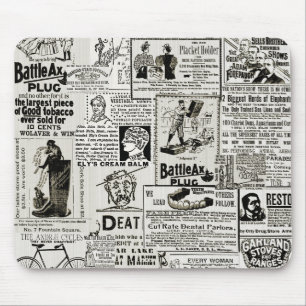 Tapis De Souris 1890's Charming Victorian Newspaper Ads Men Women
