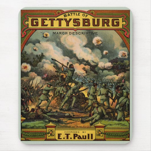 Tapis De Souris 1917 La bataille de Gettysburg, album de musique (Devant)