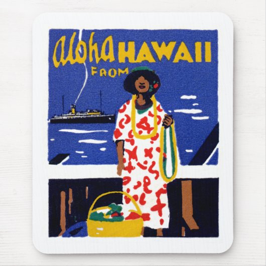 Tapis De Souris 1920 Aloha d'Hawaï (Devant)