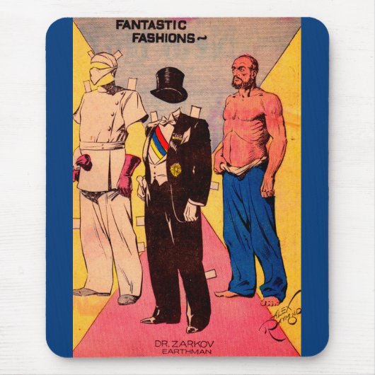 Tapis De Souris 1934 Dr Zarkov poupée papier Flash Gordon (Devant)
