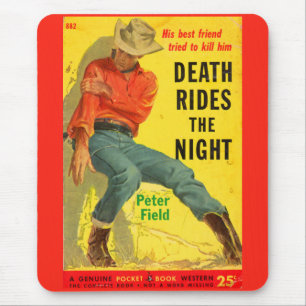 Tapis De Souris 1950 Death Rides the Night couverture du livre de
