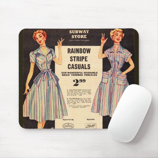 Tapis De Souris 1953 Gimbels Subway Store (Avec souris)